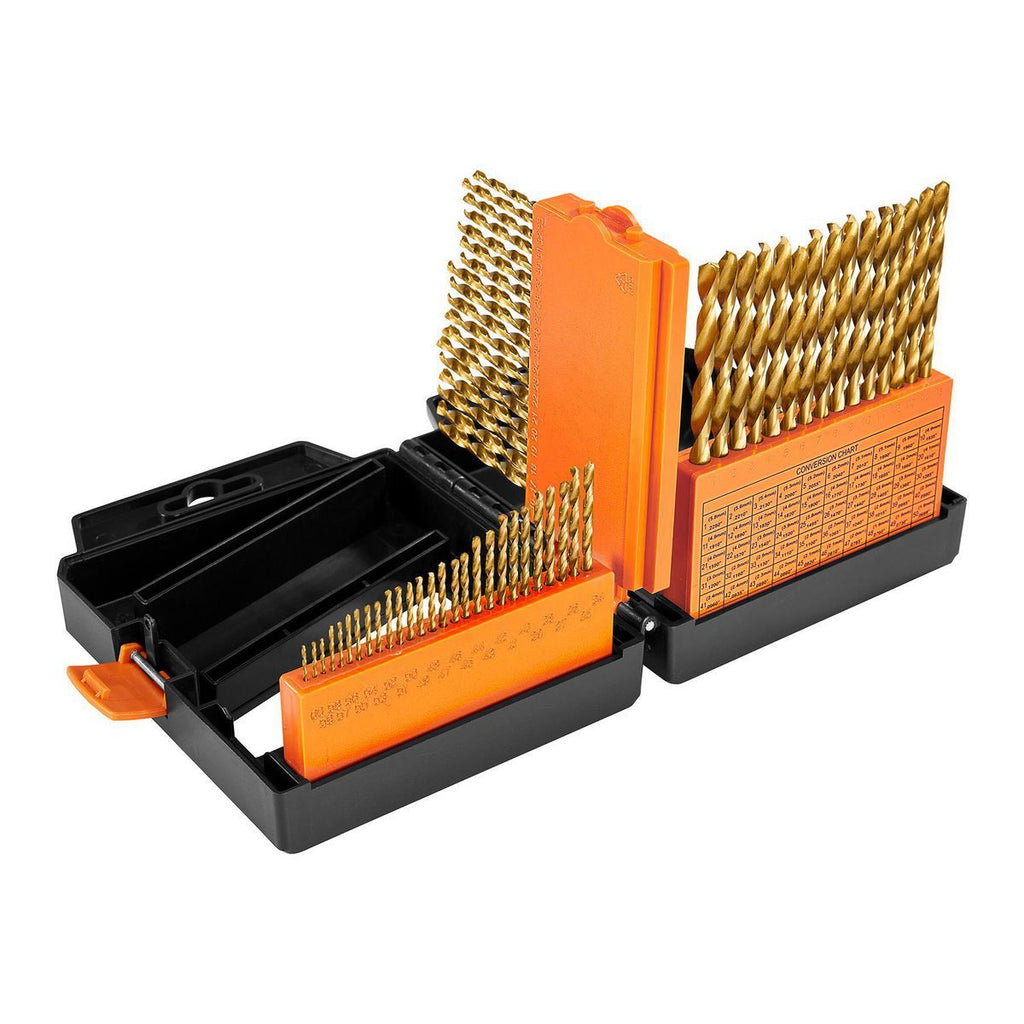 Titanium High-Speed Steel Numbered Drill Bit Set, 60-Piece N959