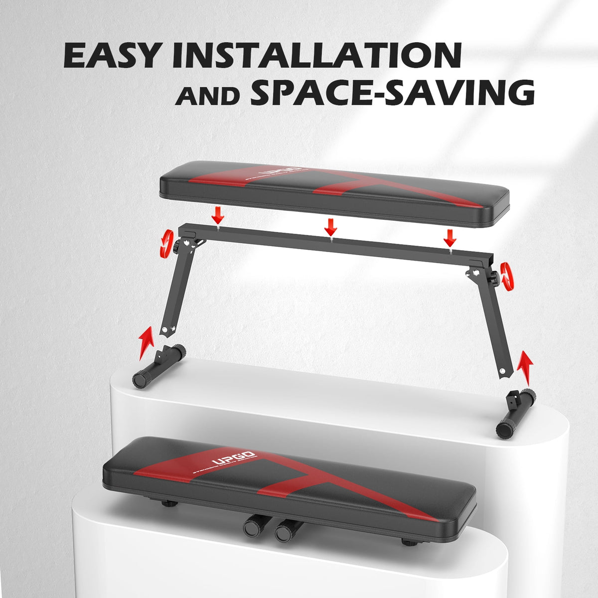600LBS Folding Flat Weight Bench R326687