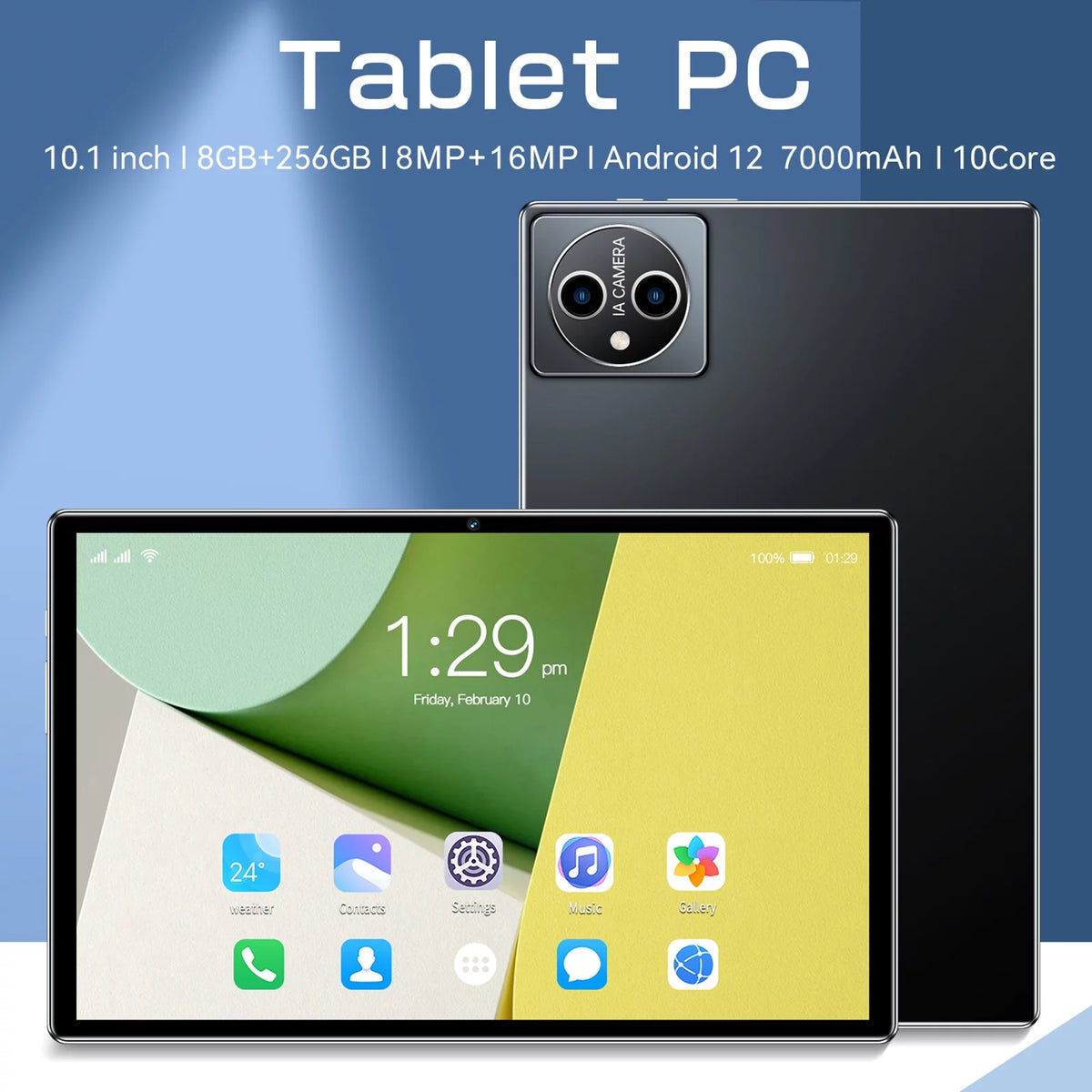 10.1 inch Tablet with 5G Calling 8GB+256GB D25828