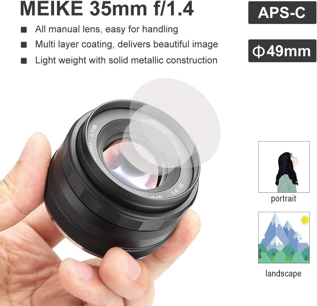 35mm F/1.4 Manual Focus Lens for Fujifilm Mirrorless Camera O715