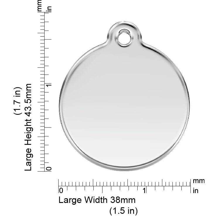 Circle Pet ID Dog Tag D4411