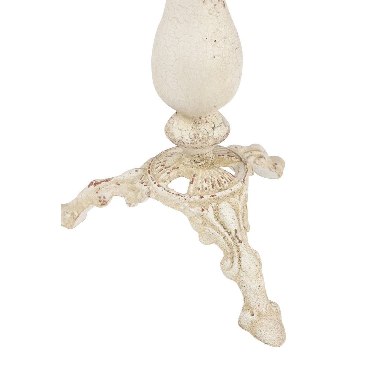 Vintage White Metal Candle Holders, Set of 2 S3242