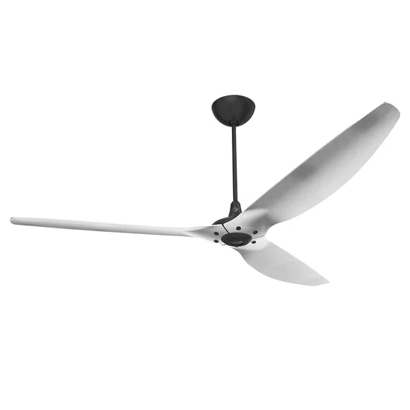 84 Ceiling Fan with Brushed Aluminum Blades and Black Finish W1876