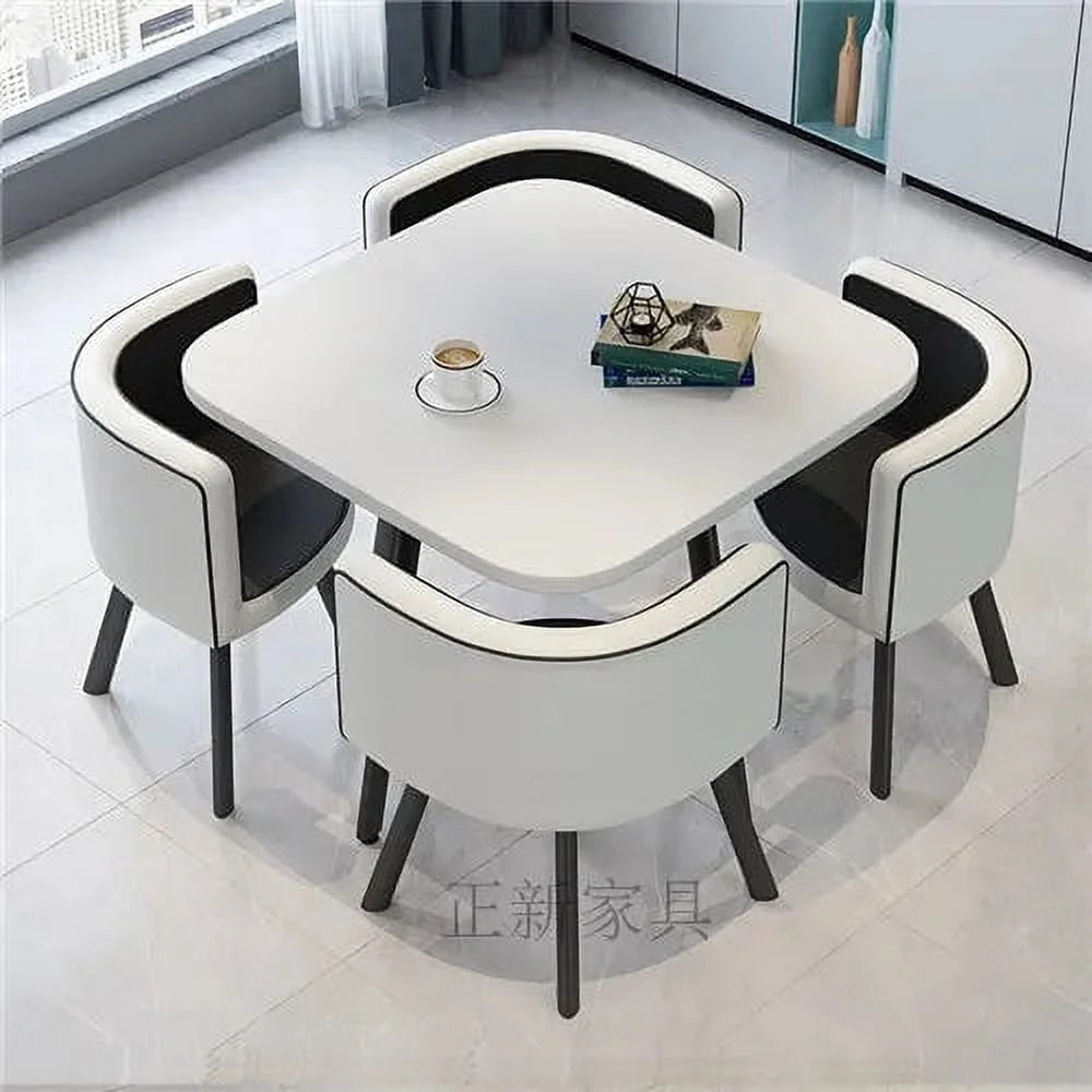 Marble Dining Table Set with 4 Chairs Q27826