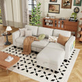 78'' 3 Seater L-Shaped Sectional Sofa with Storage Ottoman V209