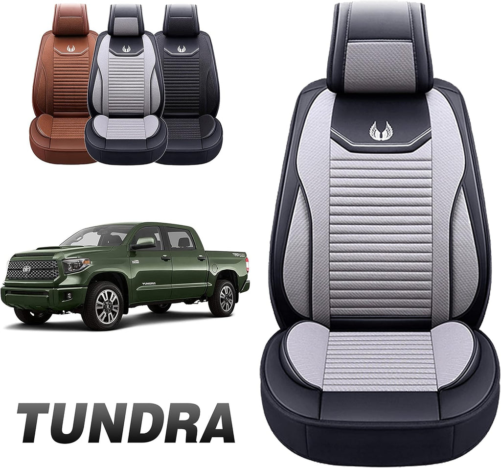 Gray Faux Leather Custom Fit Seat Cover for Tundra Pick-up Truck N700