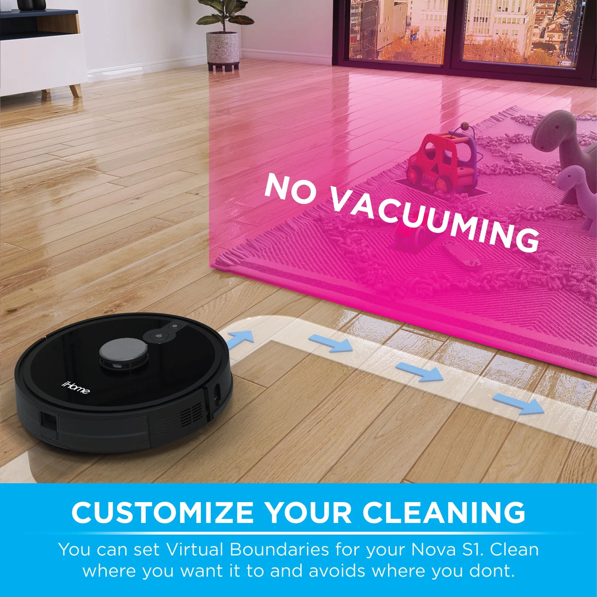 Robot Vacuum with LIDAR Navigation, 150 Min Runtime, 2700pa Suction U6917