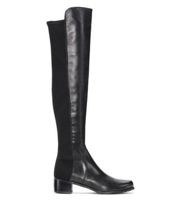 Black Nappa Leather Over-The-Knee Boots R219090
