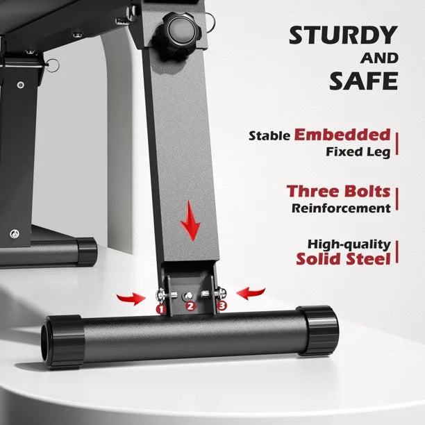 600LBS Folding Flat Weight Bench R326687
