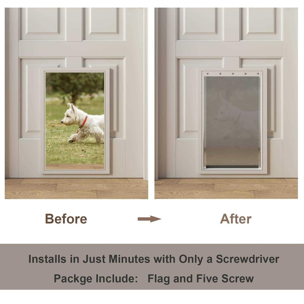 Large Dog Door Replacement Flaps with Screws E9656