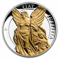 2022 St. Helena 1 oz Silver £1 Virtues Justice Prf (Gilded) R7636