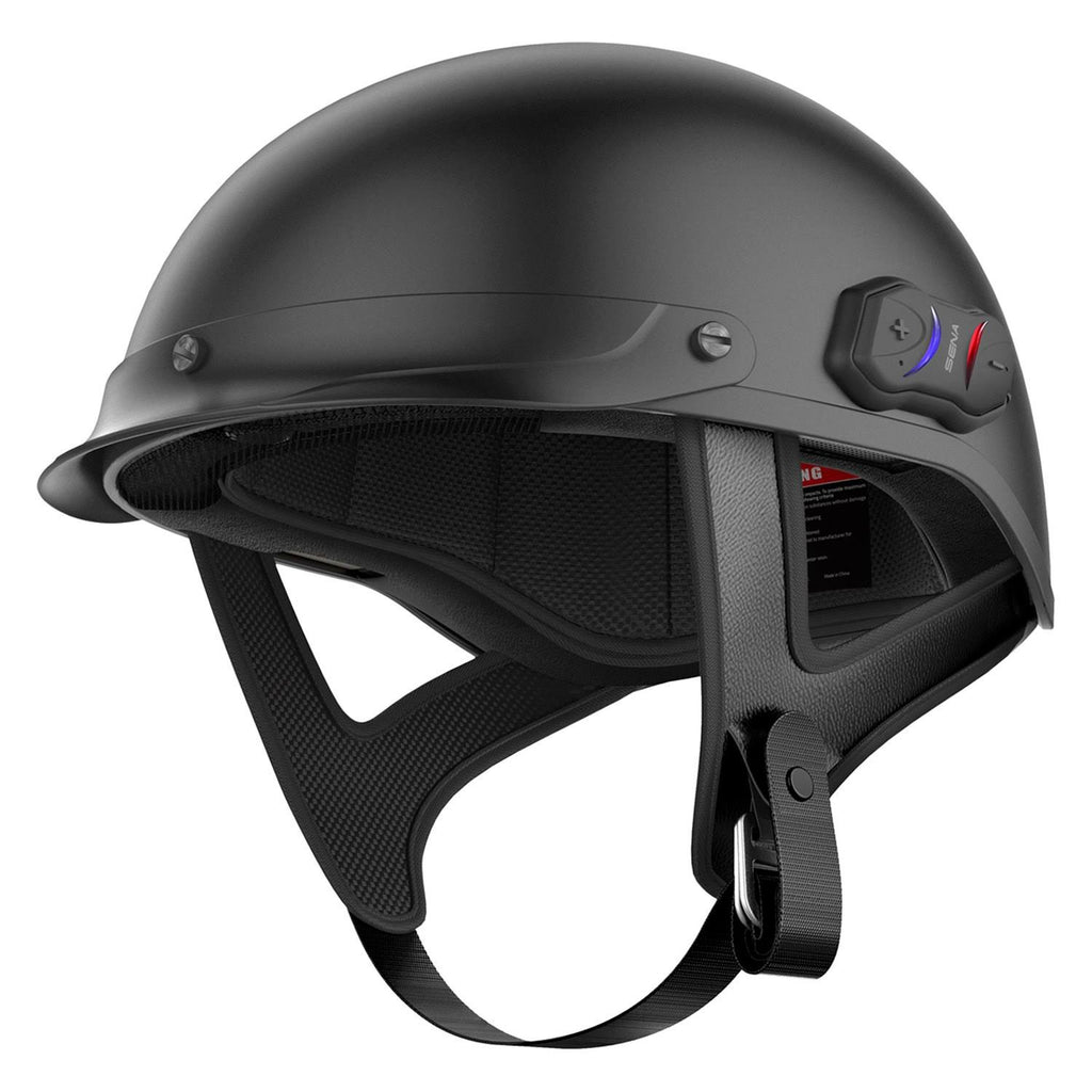 Matte Black Bluetooth Half Helmet J432