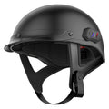 Matte Black Bluetooth Half Helmet J432