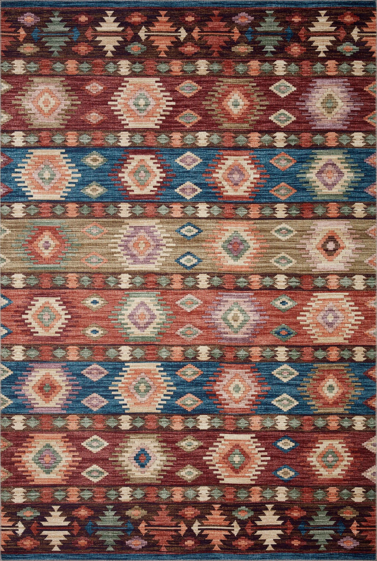 5' x 7'6" Southwestern Traditional Area Rug U21049