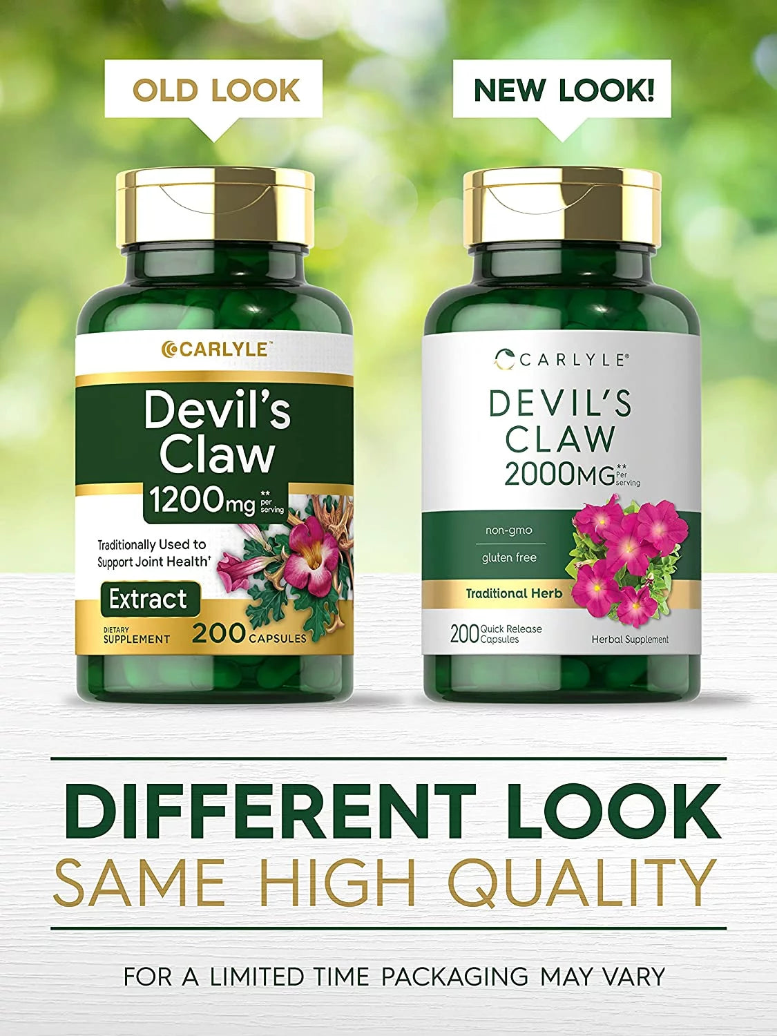 Devils Claw 2000mg 200 Capsules Concentrated Root Extract E6258