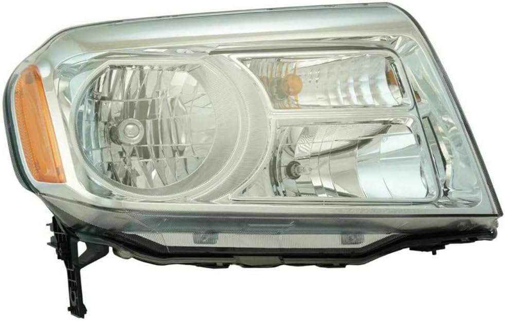 Passenger Side Headlight for Honda Pilot 2012-2015 with Bulbs T9175