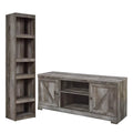 2-Piece Set with 63" TV Stand and Engineered Wood Pier in Gray X25114