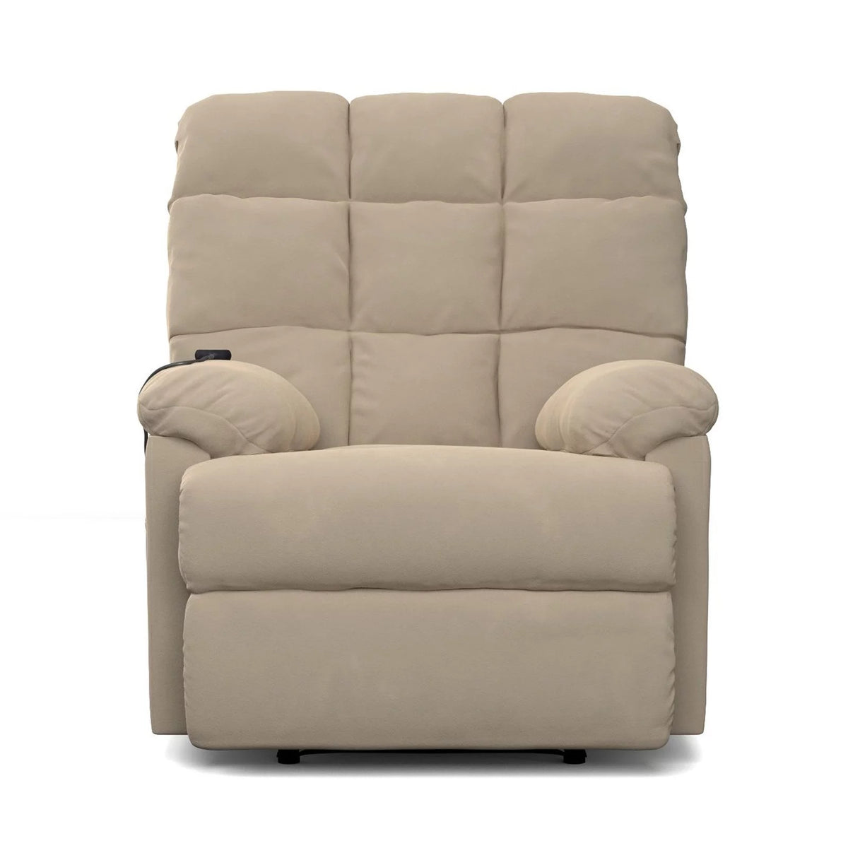 Khaki Microfiber Power Lift Recliner T507