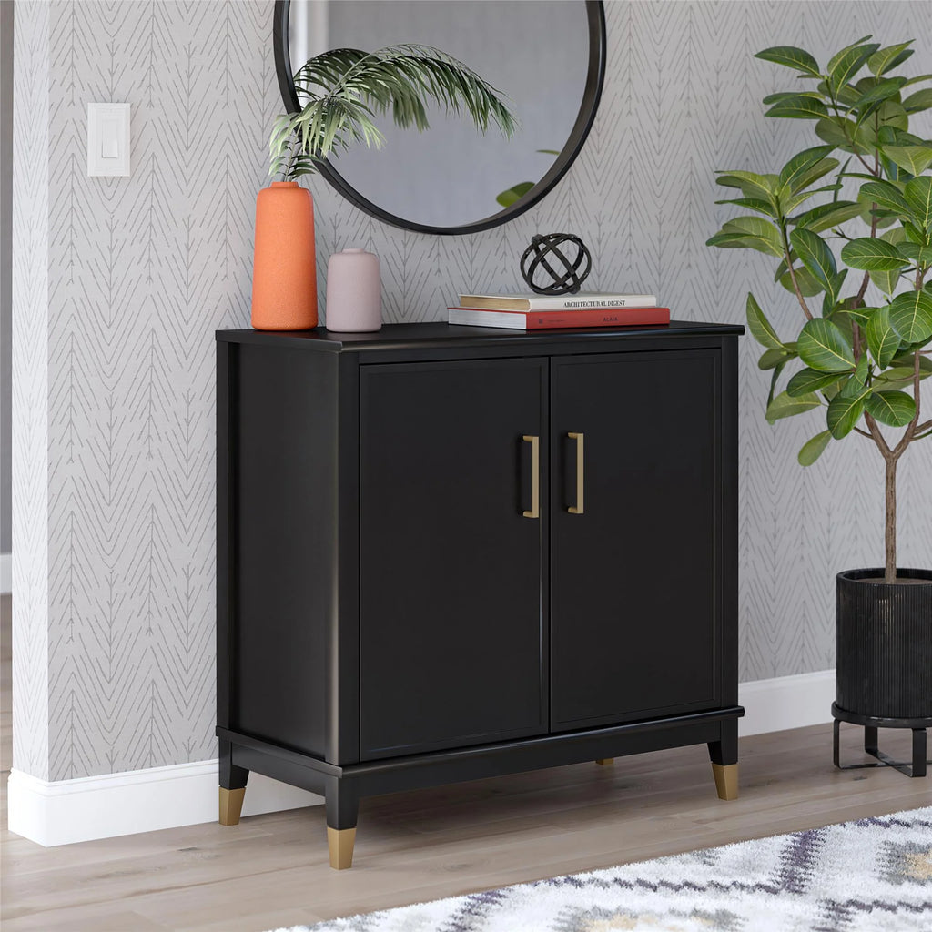Black 2-Door Accent Cabinet P109674