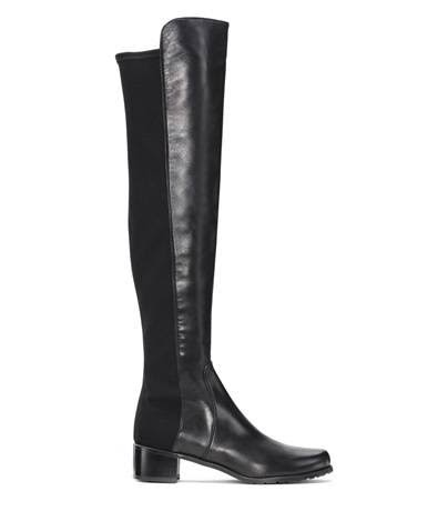 Black Nappa Leather Over-The-Knee Boots R219090