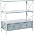Pale Blue and White Smoke Console Table O576