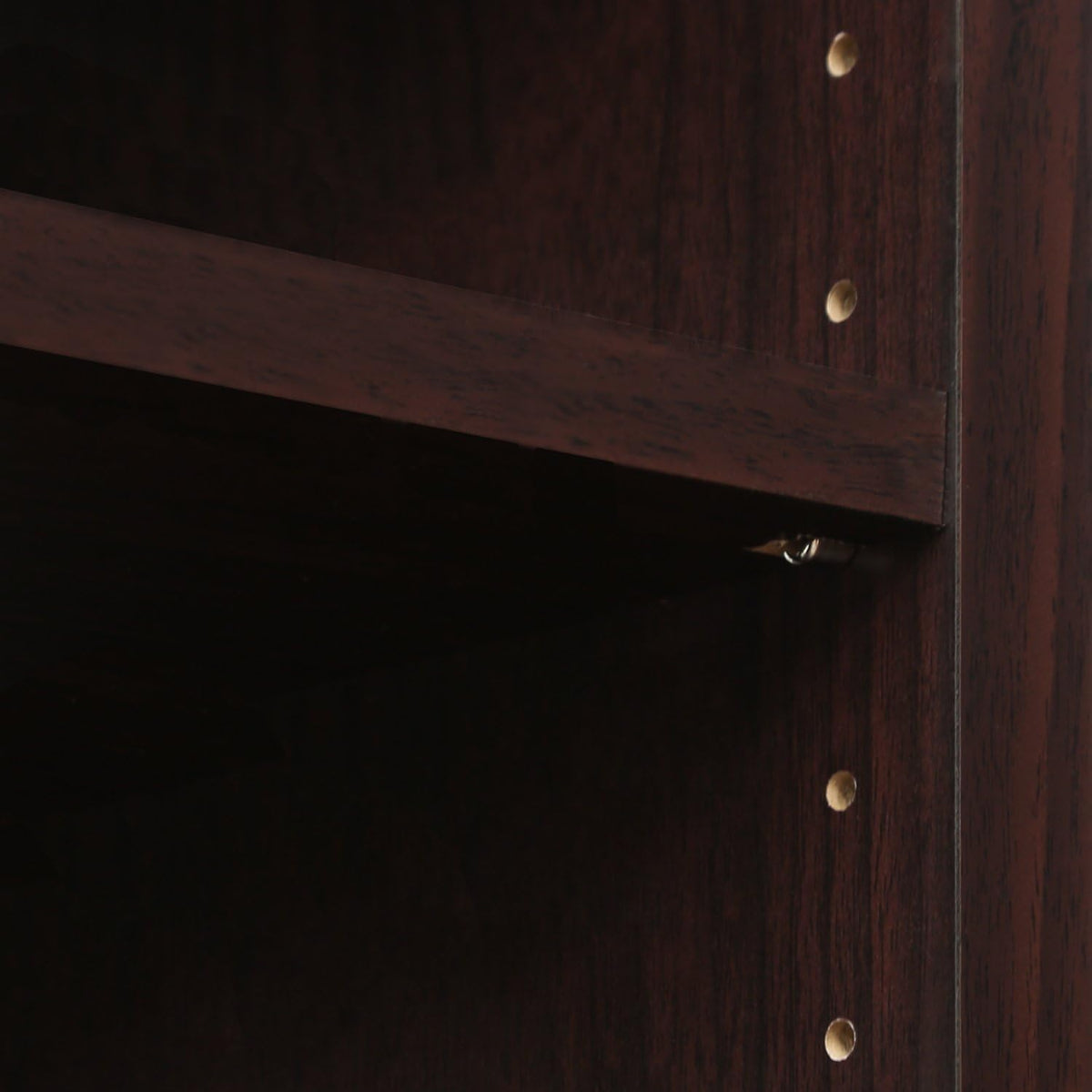 3-Tier TV Stand with Glass Doors and Casters, Espresso Y353