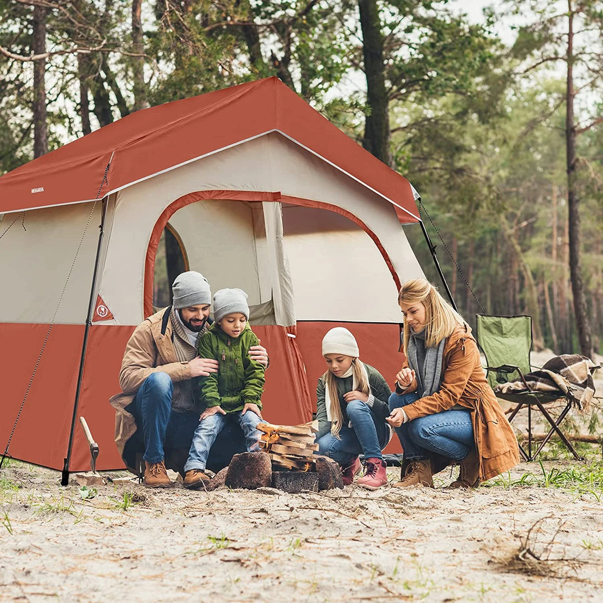 6 Person Cabin Tent with Carry Bag L653