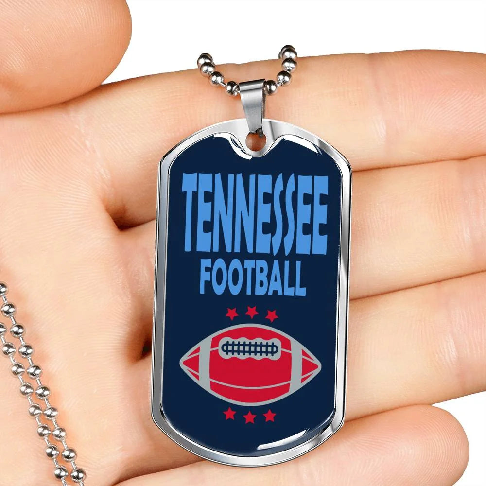 Stainless Steel or 18k Gold Dog Tag Necklace E285