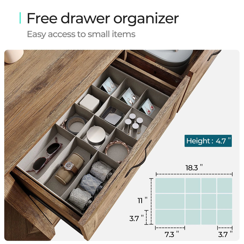 6 Drawer Rustic Oak Dresser I88258