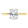 14K Yellow Gold Solitaire Engagement Ring size 7.5 K571