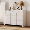 Half Gloss White 6 Drawer Dresser P6673