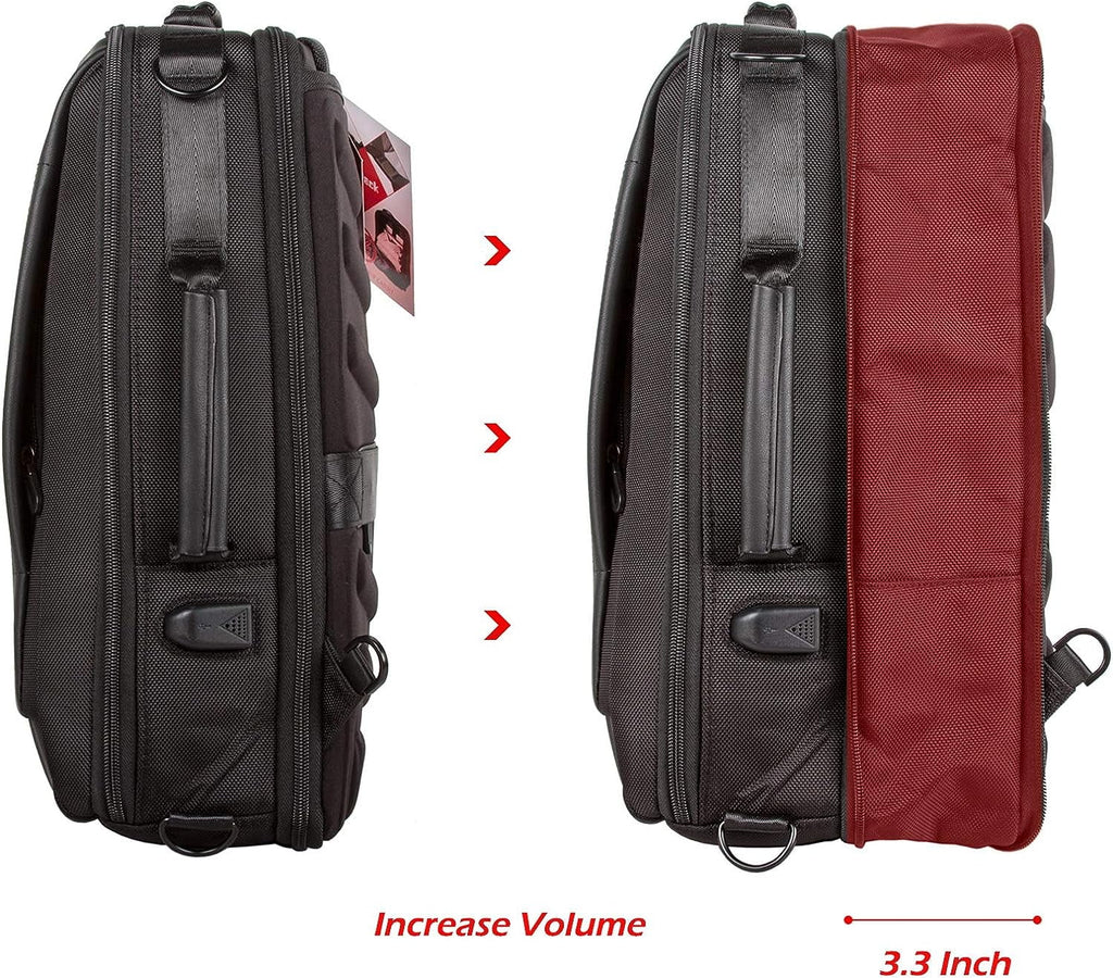 Leather Laptop Backpack W35179