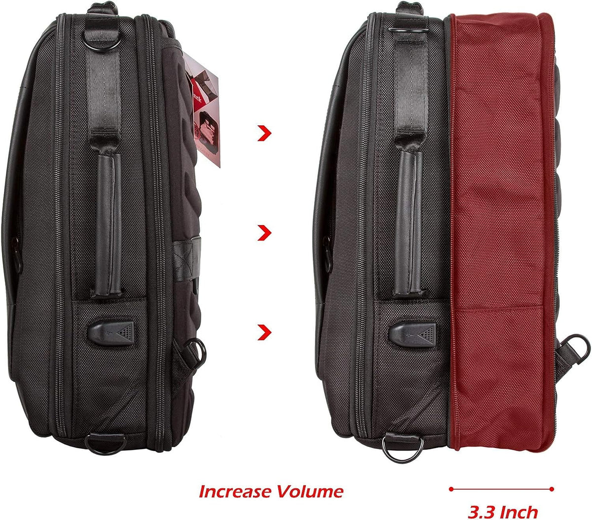 Leather Laptop Backpack W35179