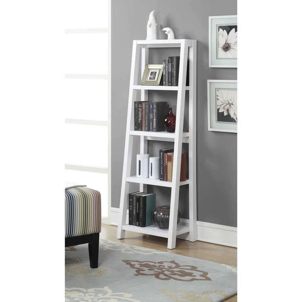 White 5-Tier Bookcase X864
