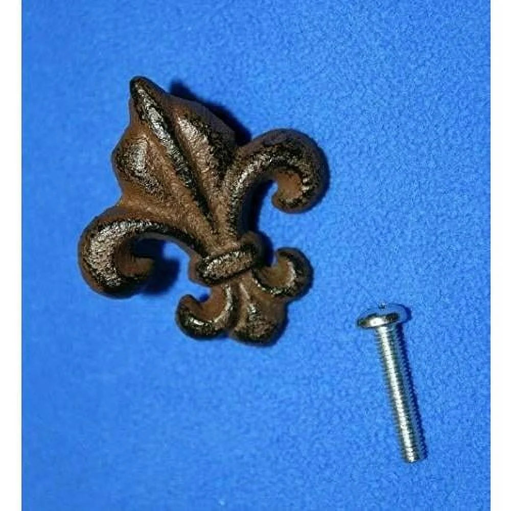 Cast Iron Fleur De Lis Cabinet Knobs, Pack Of 30 K405653