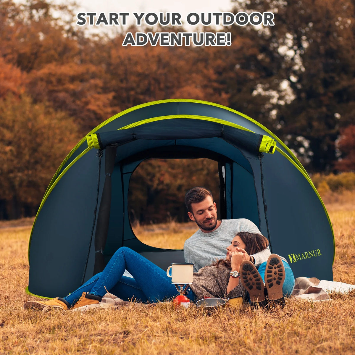 4-Person Waterproof Pop Up Camp Tent K13724