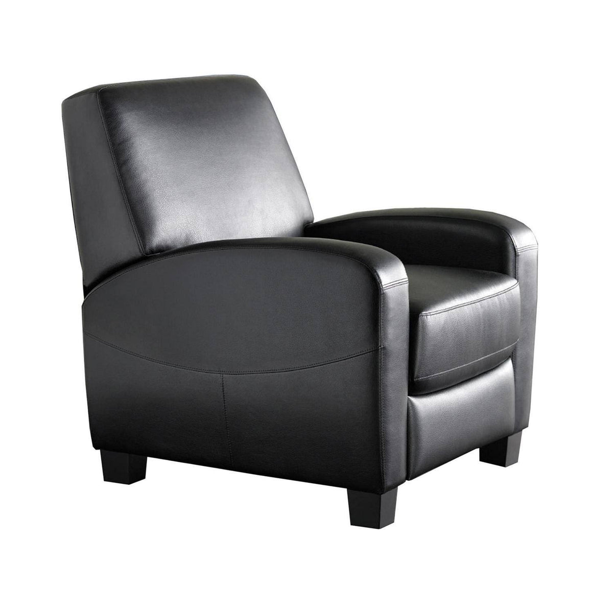 Faux Leather Home Theater Recliner Black F5674