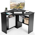 Black Corner Computer Desk L475