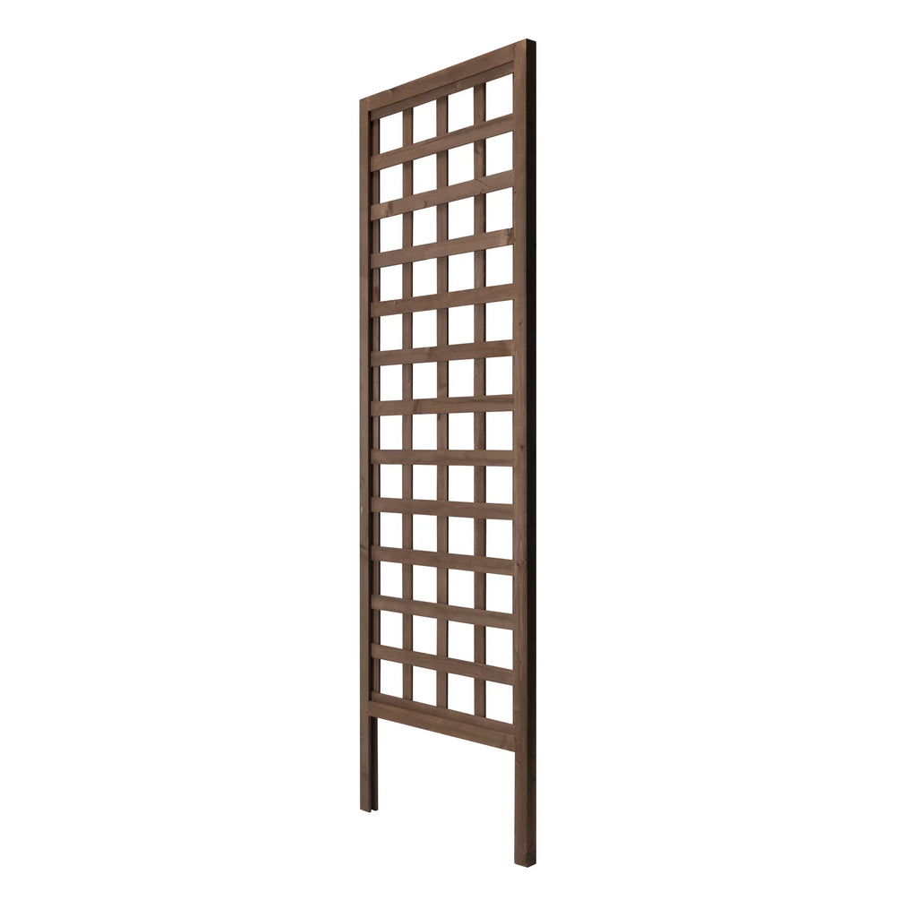 Walnut-Tone Square Lattice Trellis F1132