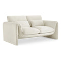 Cream Velvet Loveseat G17559