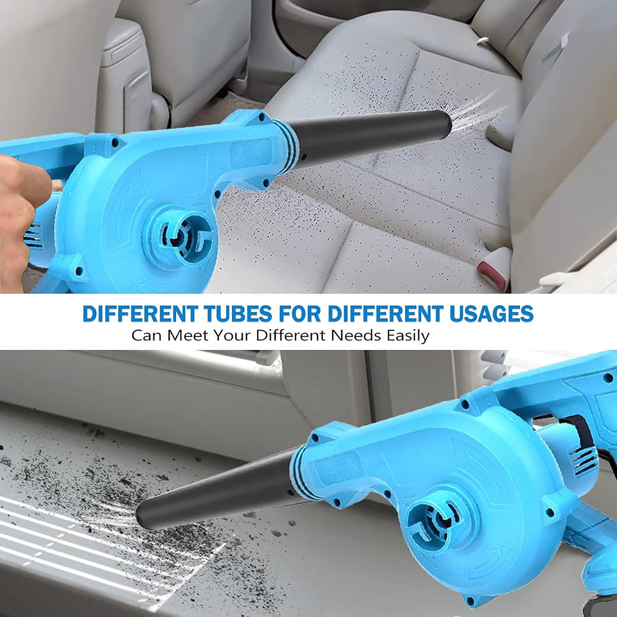 Cordless Leaf Blower 2 in 1 Electric Handheld Sweeper/Vacuum 20V 2.0Ah Lithium Battery 2pcs and Charger Q72660