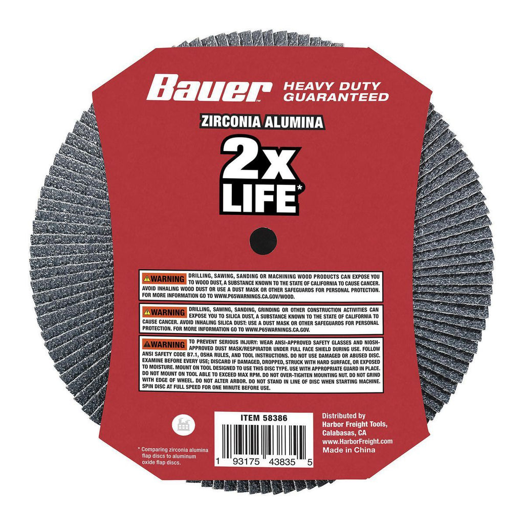 7 in. 36-Grit Type 27 Flap Disc with Zirconia Grain T88197