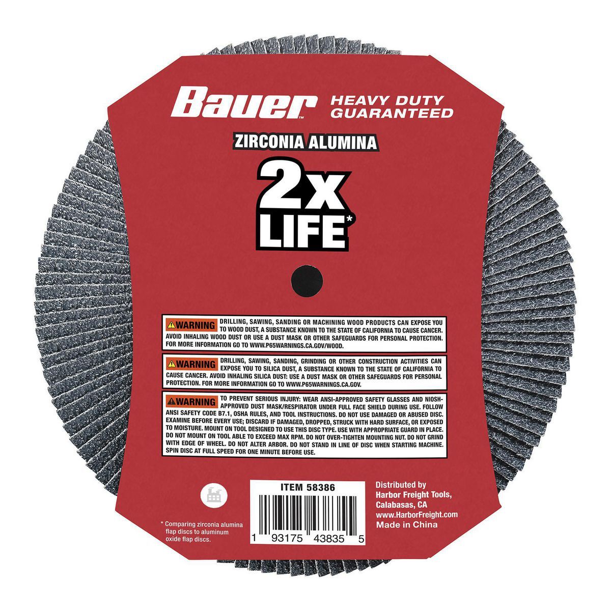 7 in. 36-Grit Type 27 Flap Disc with Zirconia Grain T88197