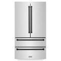 36 In. 22.5 cu. ft. Refrigerator with Ice Maker in Stainless Steel and Matte Black G766