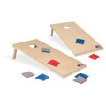 2' x 4' Natural Wood Cornhole Boards Bean Bag Toss Set with 8 Bean Bags G416486