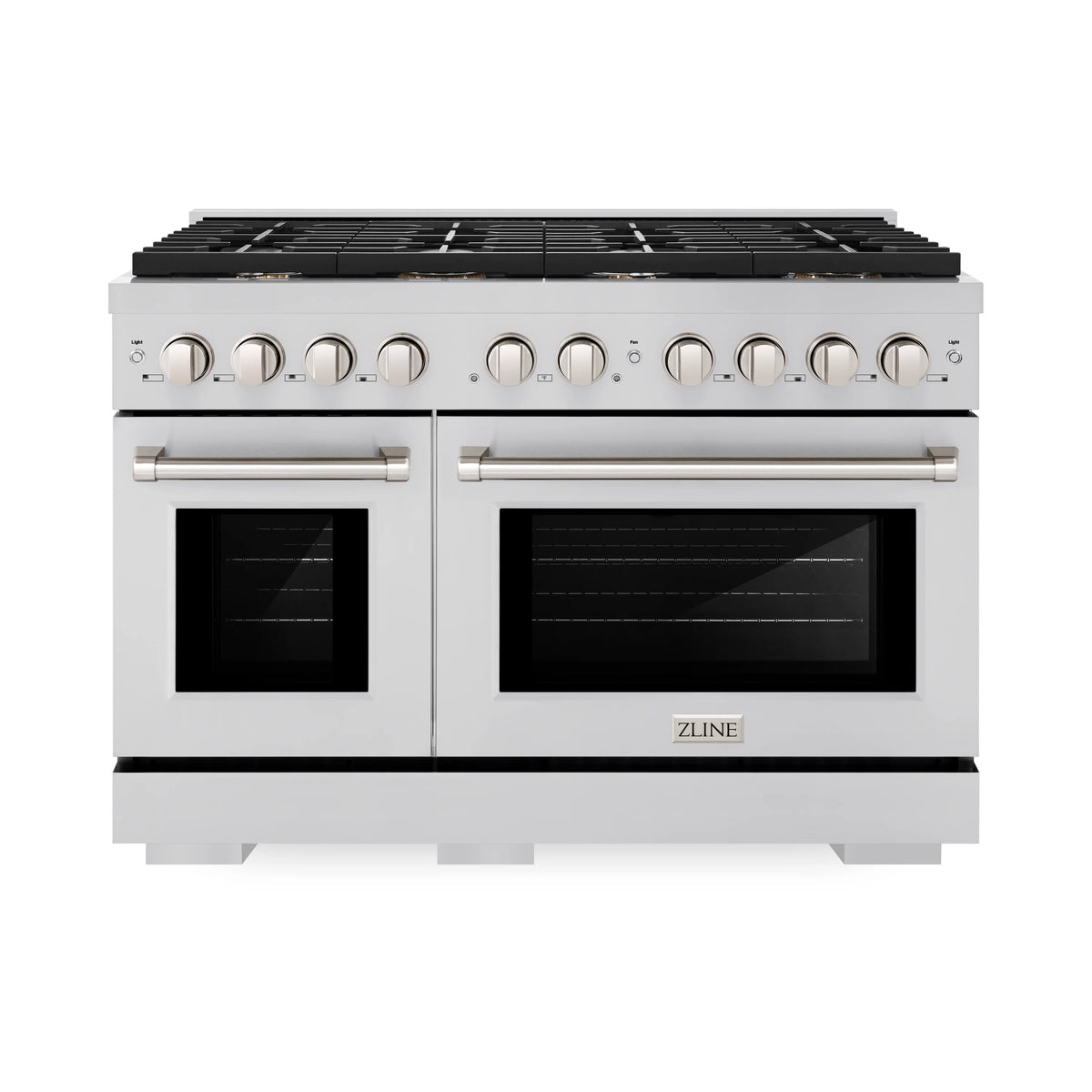 48" 6.7 cu. ft. Gas Range with Convection Oven and 8 Brass Burners in Stainless Steel W172