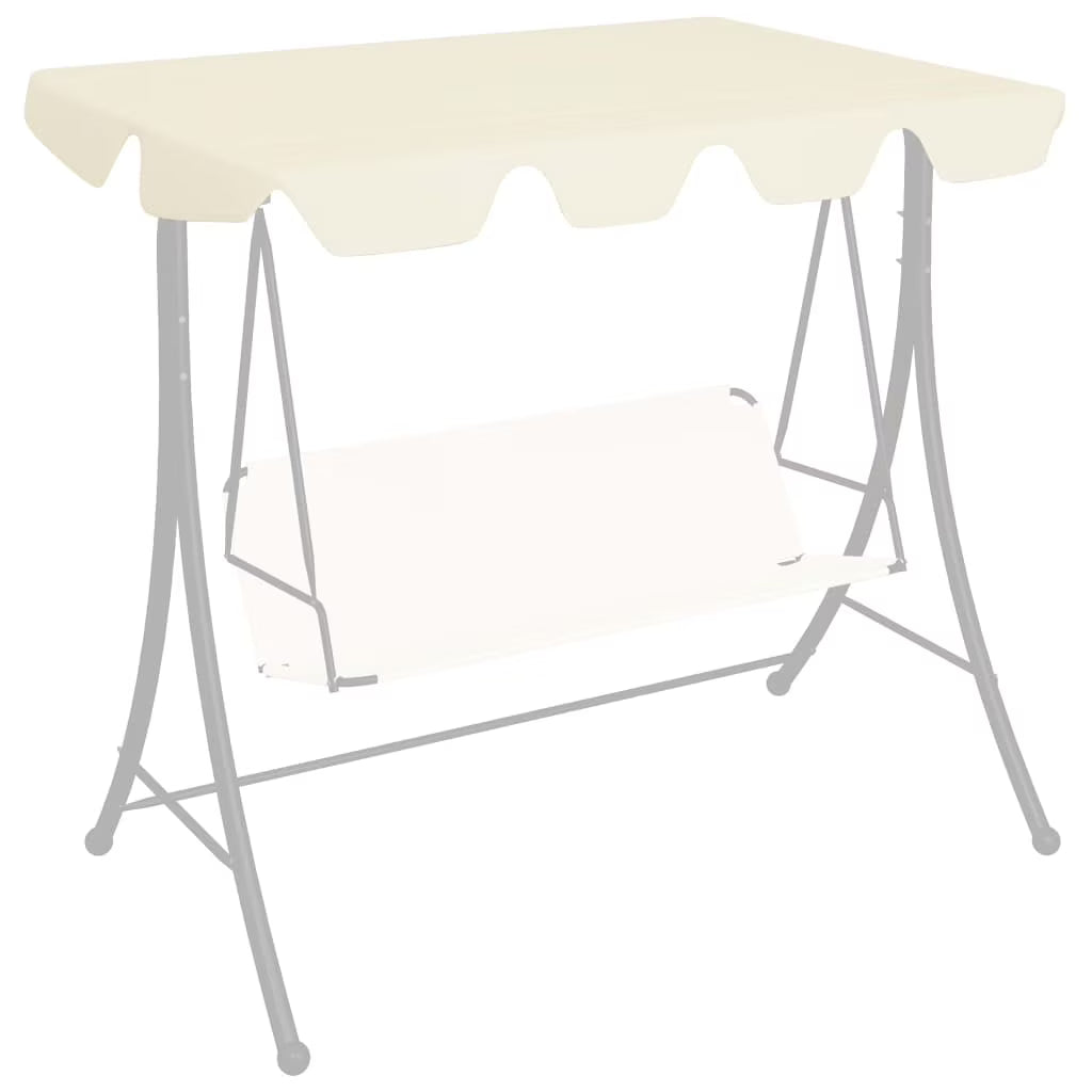 Cream Replacement Canopy for Garden Swing L9564