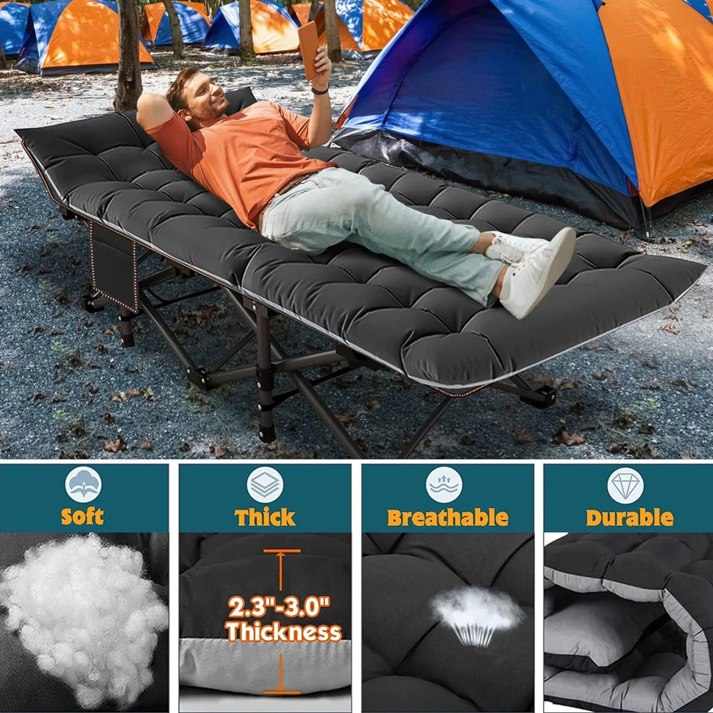 Folding Camping Cot 2 Pack with Carry Bag W764
