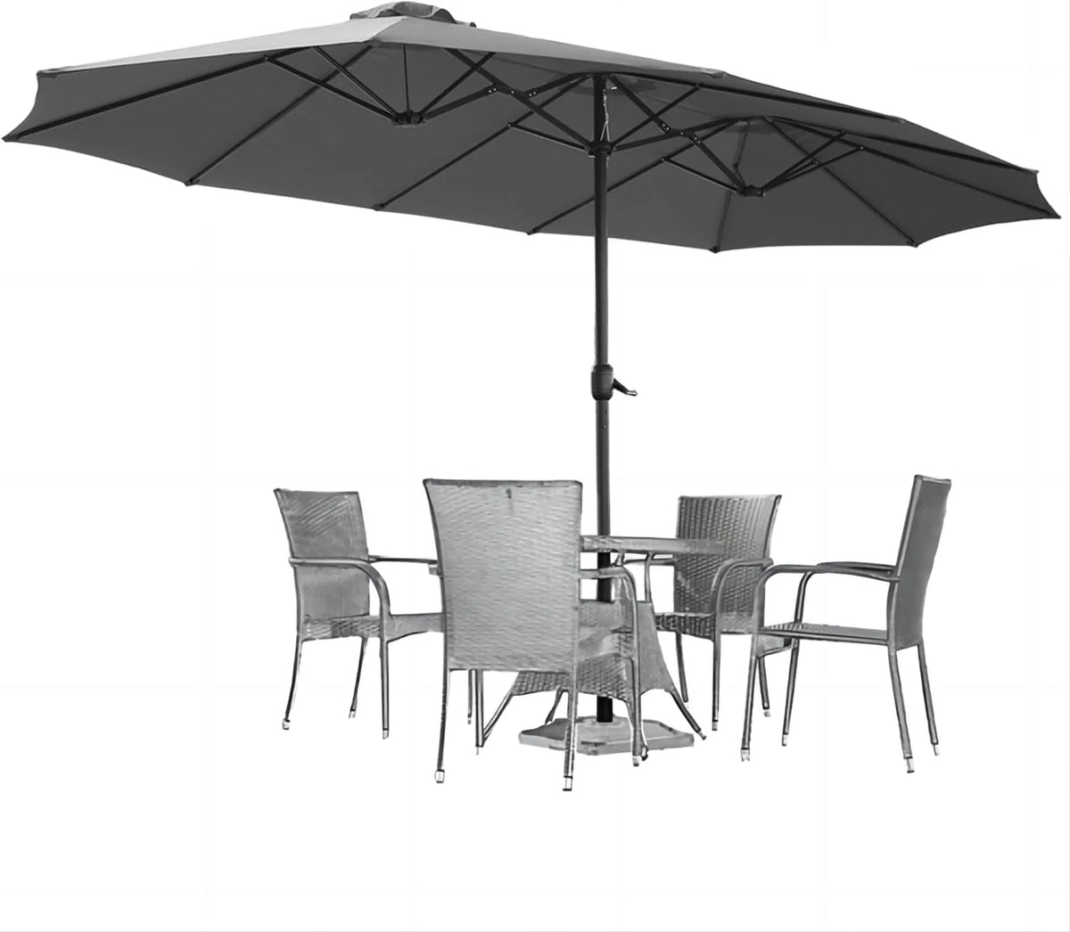 15 Ft Double Sided Patio Umbrella Z69707