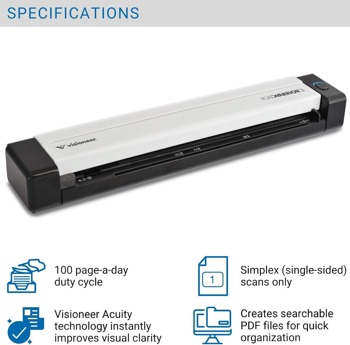 USB Powered Mobile Document Scanner A170609